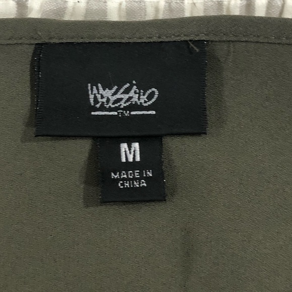 NWOT Massimo dress, olive green, pockets! Size M. - Picture 6 of 14